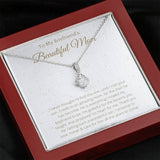 To My Boyfriend's Beautiful Mom Necklace Gift - I never thought I'd find the one, until I met your son Alluring Beauty Necklace 335B - TGV