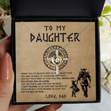 To My Daughter Granddaughter Necklace Gift - Viking Father Daughter Necklace Gift From Dad - Granddaughter Necklace Gift From Grandpa Papa - You either win or learn - Love Knot, Eternal Hope, Alluring Beauty Necklace 050C - TGV