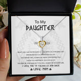 To My Daughter Granddaughter Necklace Gift from Viking Dad Mom - I wish you happiness, success and joy - Custom Love Knot, Eternal Hope, Alluring Beauty Necklace 053B - TGV