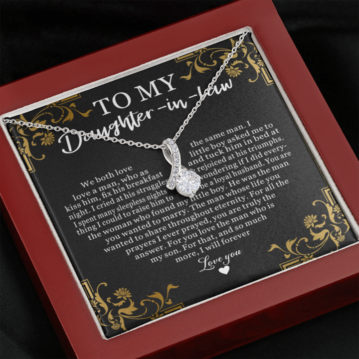 To My Daughter-In-Law You are the woman who found my little boy Alluring Necklace 336D - TGV