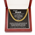 To My Man Necklace - My dreams came true the day I met you Cuban Link Chain Necklace XL007H - TGV