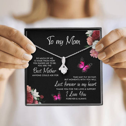 To My Mom Necklace Thank You For The Love And Support Alluring Beauty Necklace XL346A - TGV