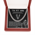 To My Son - Always Believe In Your Heart - Cuban Link Chain Necklace - TGV