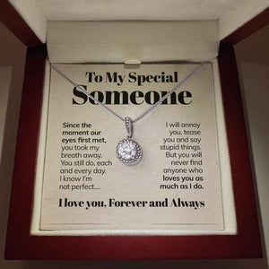 To My Special Someone Eternal Hope Necklace I Love You Forever and Always Girlfriend Wife Soulmate Necklace Gift 015R - TGV