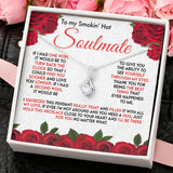 To My Wife Girlfriend Soulmate Necklace - I Wish Turn Back The Clock - Find You Sooner and Love You Longer - Love Knot Necklace Alluring Beauty Necklace - Cross Dancing Necklace 029G - TGV