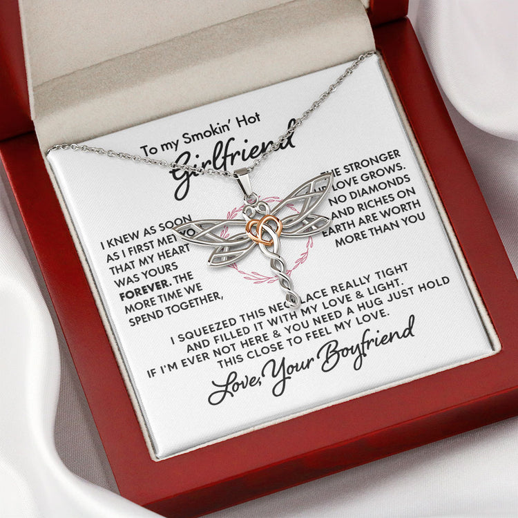 To My Wife Soulmate Girlfriend Necklace Gift I Promise You Will Never Have To Face Them Alone Love Knot Necklace, Alluring Beauty, Sunflower Necklace Gift 003B - TGV