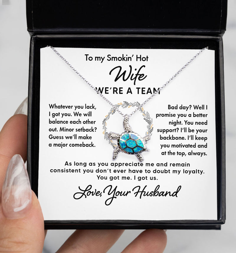 To My Wife Soulmate Girlfriend Necklace Gift - You got me and I got us - Custom Love Knot Necklace, Alluring Beauty, Sunflower Necklace Gift 003E - TGV