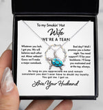 To My Wife Soulmate Girlfriend Necklace Gift - You got me and I got us - Custom Love Knot Necklace, Alluring Beauty, Sunflower Necklace Gift 003E - TGV