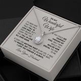 To My Wonderful Wife Eternal Hope Necklace Every Time I See You I fall In Love All Over Again 015O - TGV