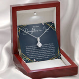 To Our Daughter-In-Law Necklace Gift On Wedding Day, Future Daughter In Law Wedding Gift, Bride Gift From Mother & Father In Law, Alluring Beauty Necklace - TGV