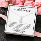 To The Best Mother-In-Law Necklace - Thank You For Sharing Your Son - Alluring Beauty Necklace - TGV