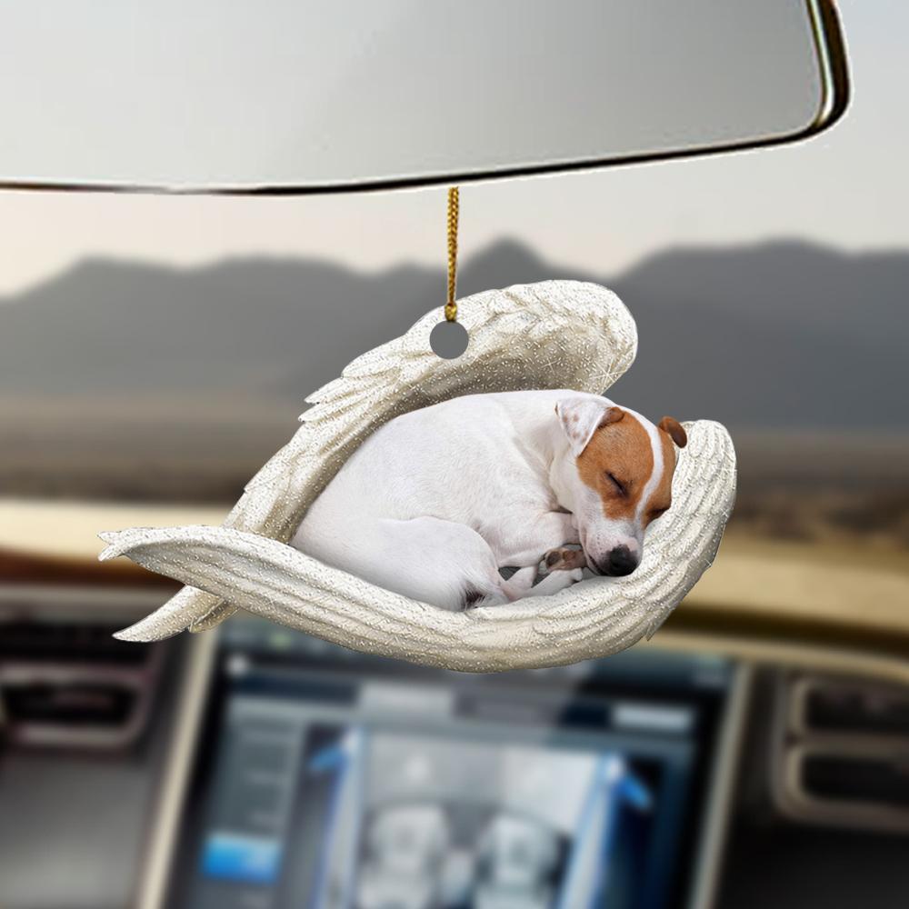 Jack Russell Terrier Sleeping Angel Jack Russell Terrier Lovers Dog Moms Ornament