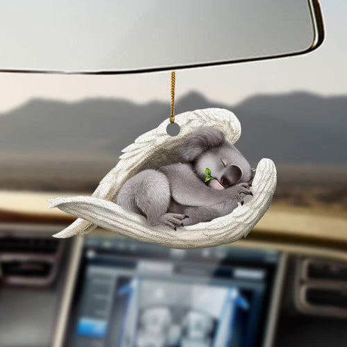 Godmerch- Ornaments- Koala sleeping angel koala lovers dog moms ornament, Dog Ornaments, Car Ornaments