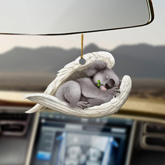 Godmerch- Ornaments- Koala sleeping angel koala lovers dog moms ornament, Dog Ornaments, Car Ornaments