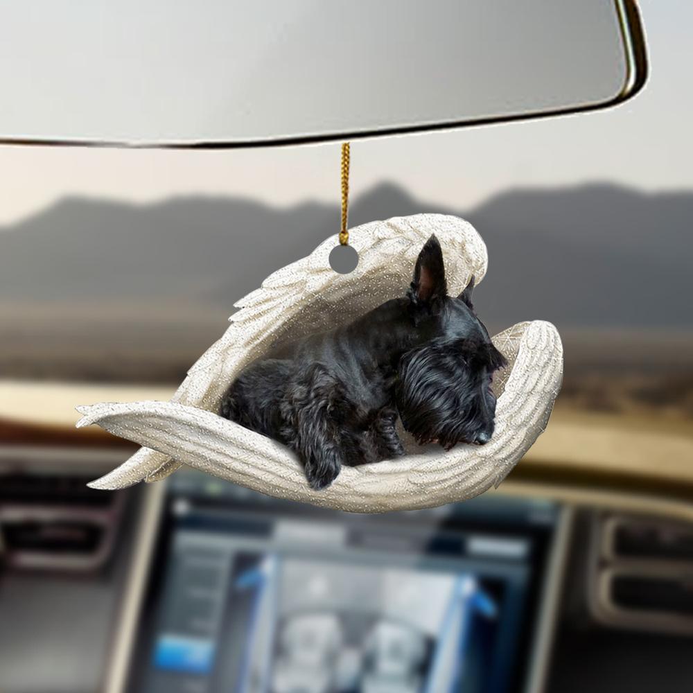 Godmerch- Ornaments- Scottish terrier sleeping angel scottish terrier lovers dog lovers ornament