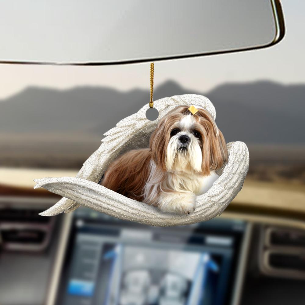 Godmerch- Ornaments- Shih tzu sleeping angel shih tzu lovers dog moms ornament, Dog Ornaments, Car Ornaments