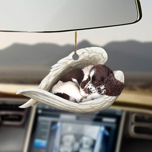 Godmerch- Ornaments- English Springer Spaniel sleeping angel English Springer Spaniel lovers dog lovers ornament