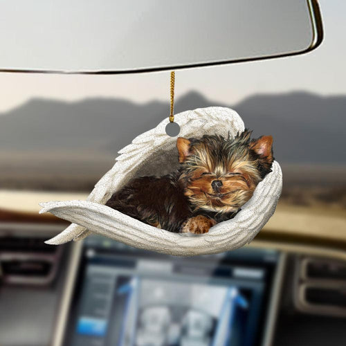 Godmerch- Ornaments- Yorkshire terrier sleeping angel yorkshire terrier lovers dog moms ornament
