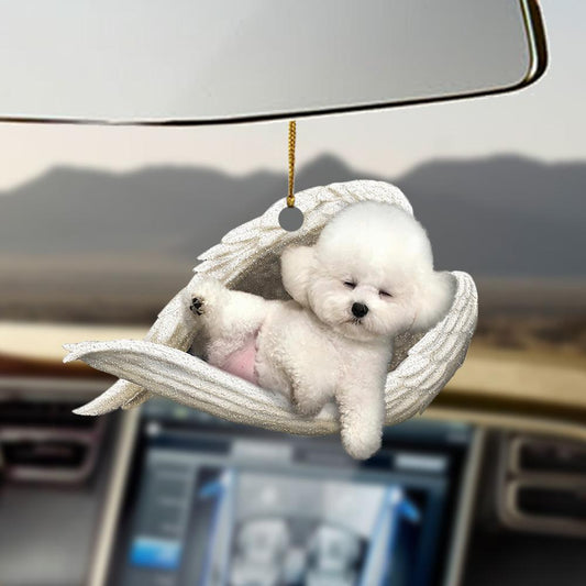 Bichon Frise Sleeping Angel Bichon Frise Lovers Dog Lovers Ornament