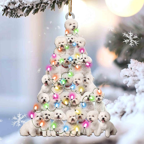 Bichon Frise Lovely Tree Gift For Bichon Lover Gift For Dog Lover Ornament
