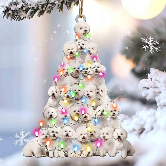 Bichon Frise Lovely Tree Gift For Bichon Lover Gift For Dog Lover Ornament