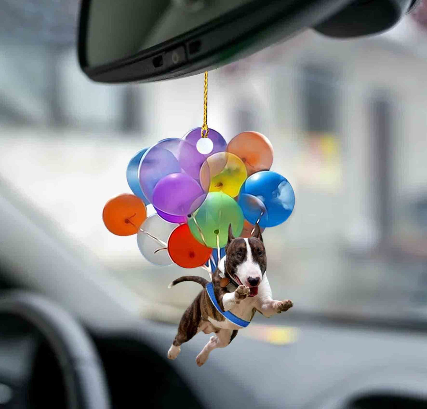 Bull Terrier Fly With Bubbles Dog Hanging Ornament Dog Ornament Godmerch