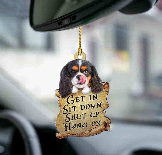 Godmerch- Ornaments- Cavalier King Charles Spaniel get in two sided ornament, Dog Ornaments, Car Ornaments