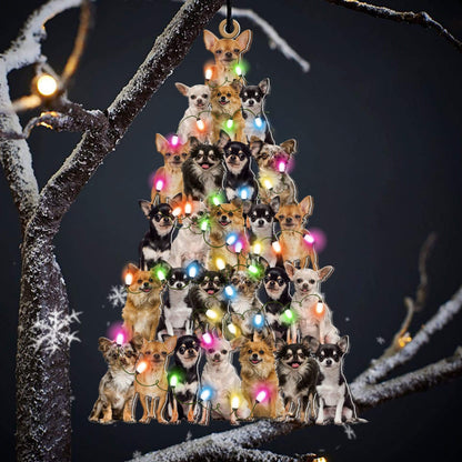 Chihuahua Lovely Tree Gift For Chihuahua Lover Gift For Dog Mom Ornament