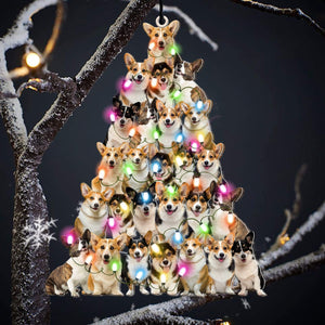 Corgi Lovely Tree Gift For Corgi Lover Gift For Corgi Mom Ornament
