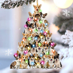 Corgi Lovely Tree Gift For Corgi Lover Gift For Corgi Mom Ornament