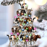 Cow Lovely Tree Gift For Cow Lover Gift For Farmers Ornament