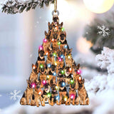 German Shepherd Lovely Tree Gift For German Shepherd Lover Gift For Dog Lover Ornament