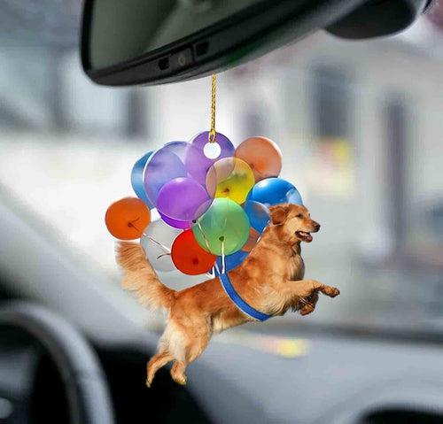 Golden Retriever Fly With Bubbles Dog Hanging Ornament Dog Ornament Godmerch