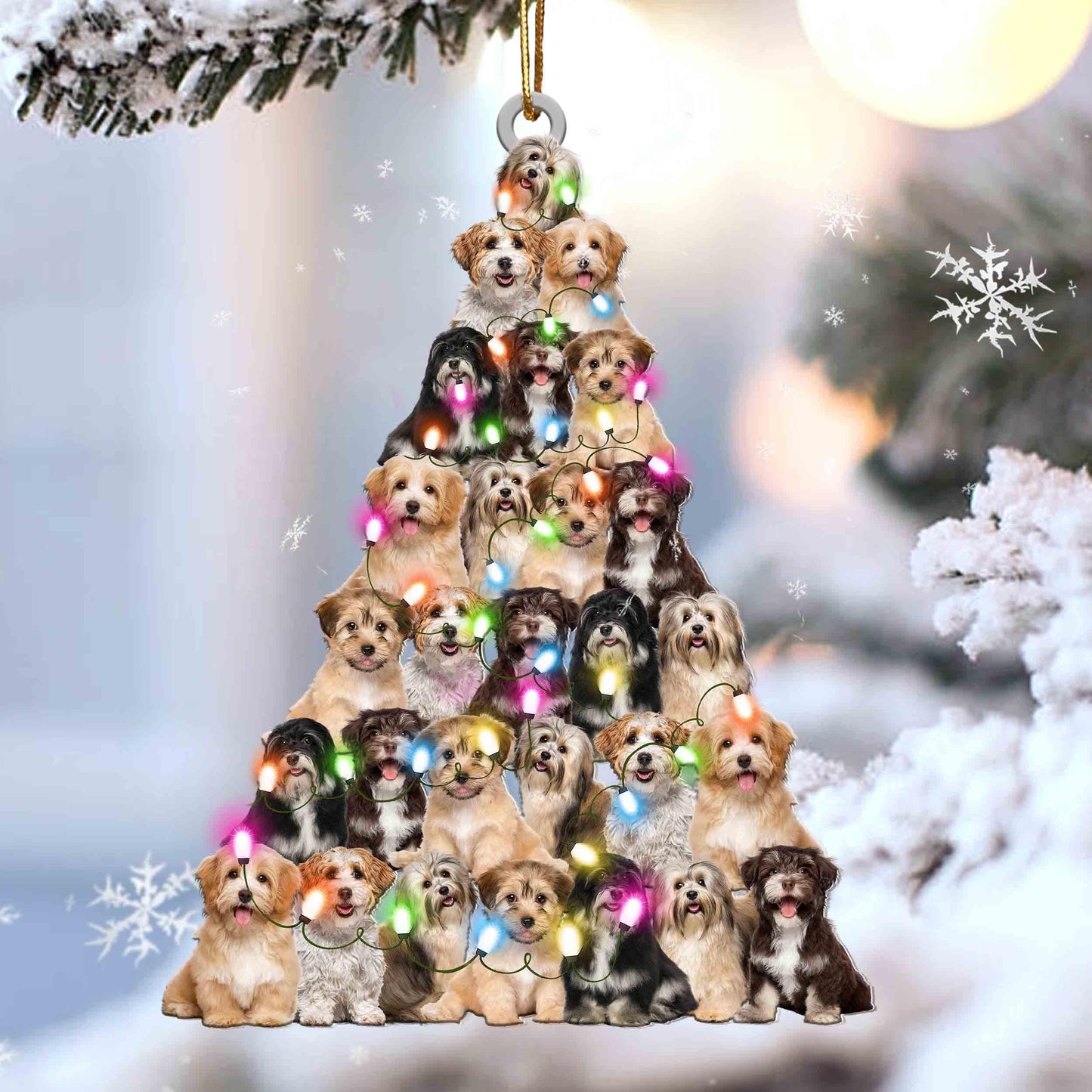 Havanese Lovely Tree Gift For Havanese Lover Gift For Dog Lover Ornament