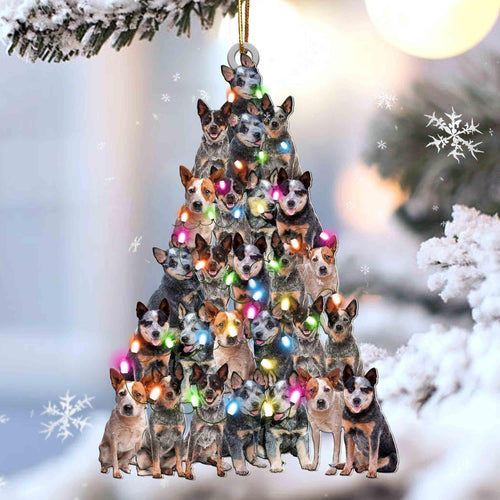 Heeler Lovely Tree Gift For Heeler Lover Gift For Dog Lover Ornament