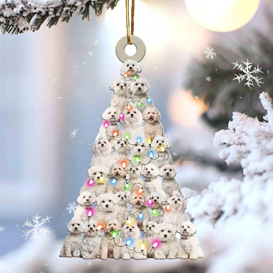 Maltese Lovely Tree Gift For Maltese Lover Gift For Dog Lover Ornament