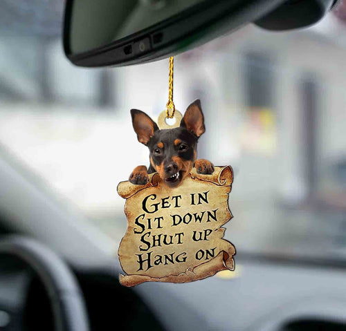 Godmerch- Ornaments- Miniature pinscher get in minpin lover two sided ornament, Dog Ornaments, Car Ornaments