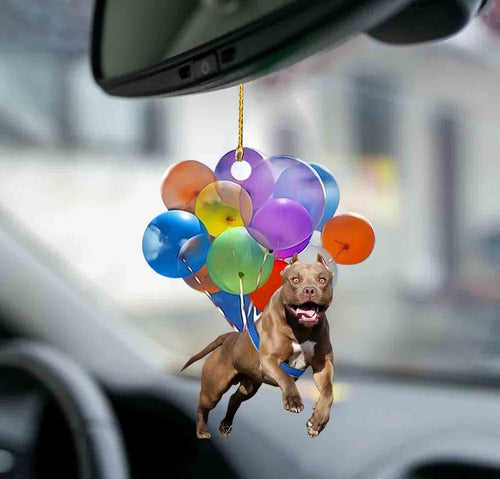 Pitbull Fly With Bubbles Dog Hanging Ornament Dog Ornament Godmerch