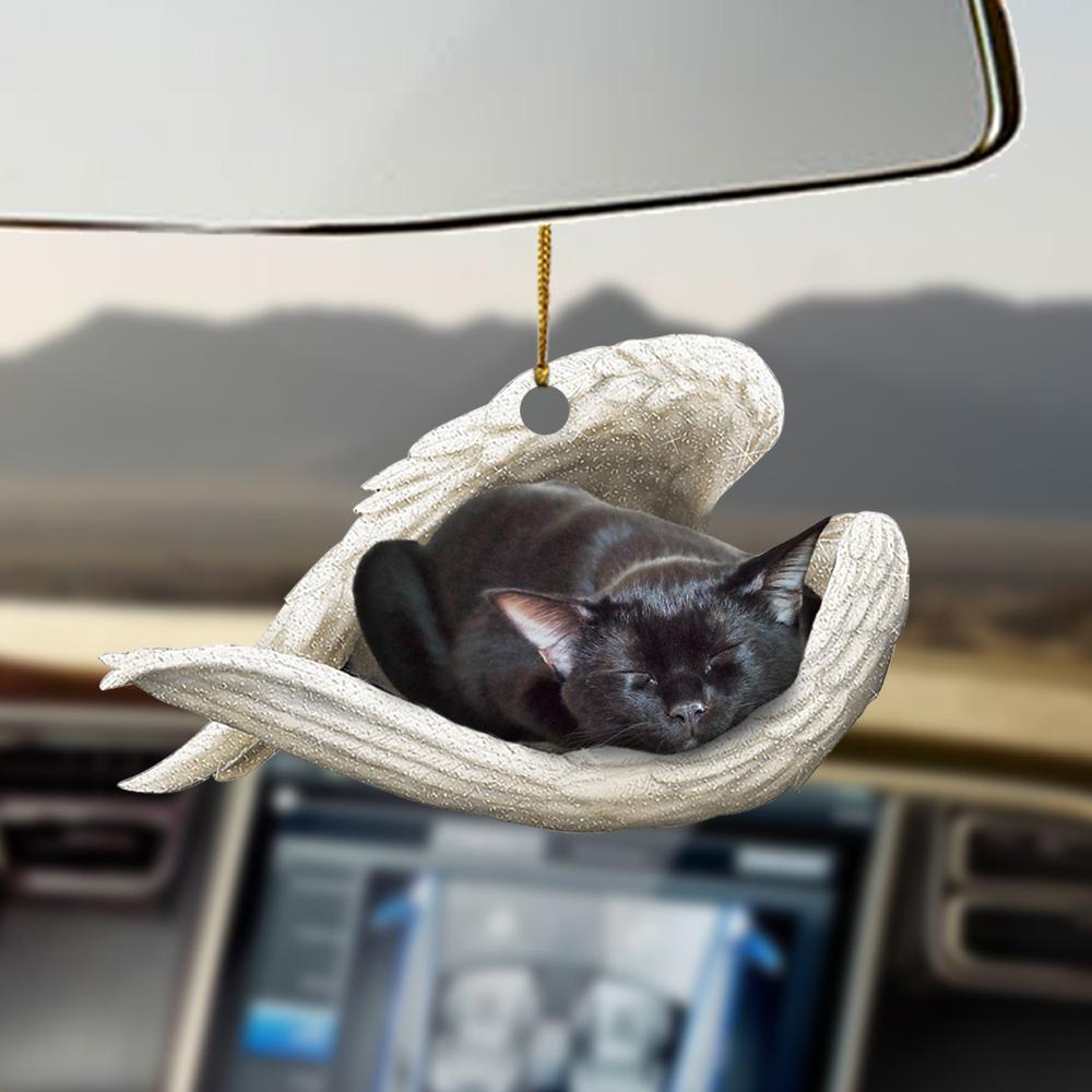 Godmerch- Ornaments- Bombay cat sleeping angel Bombay cat lover ornament, Dog Ornaments, Car Ornaments