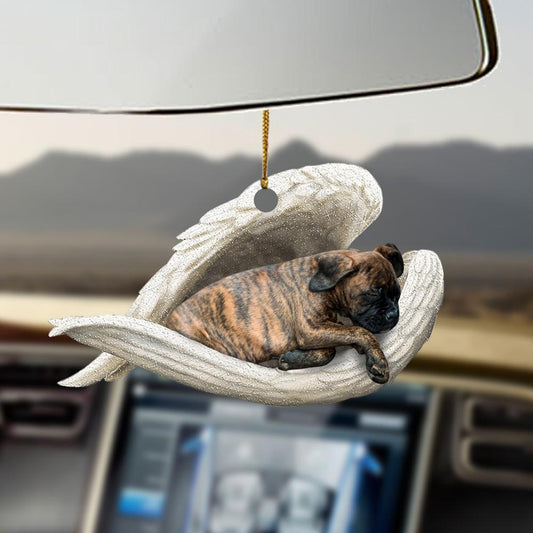 Brindle Boxer Sleeping Angel Brindle Boxer Lovers Dog Mom Ornament