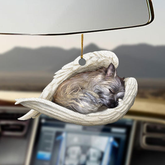 Godmerch- Ornaments- Cairn Terrier sleeping angel Cairn Terrier lovers dog moms ornament, Dog Ornaments, Car Ornaments