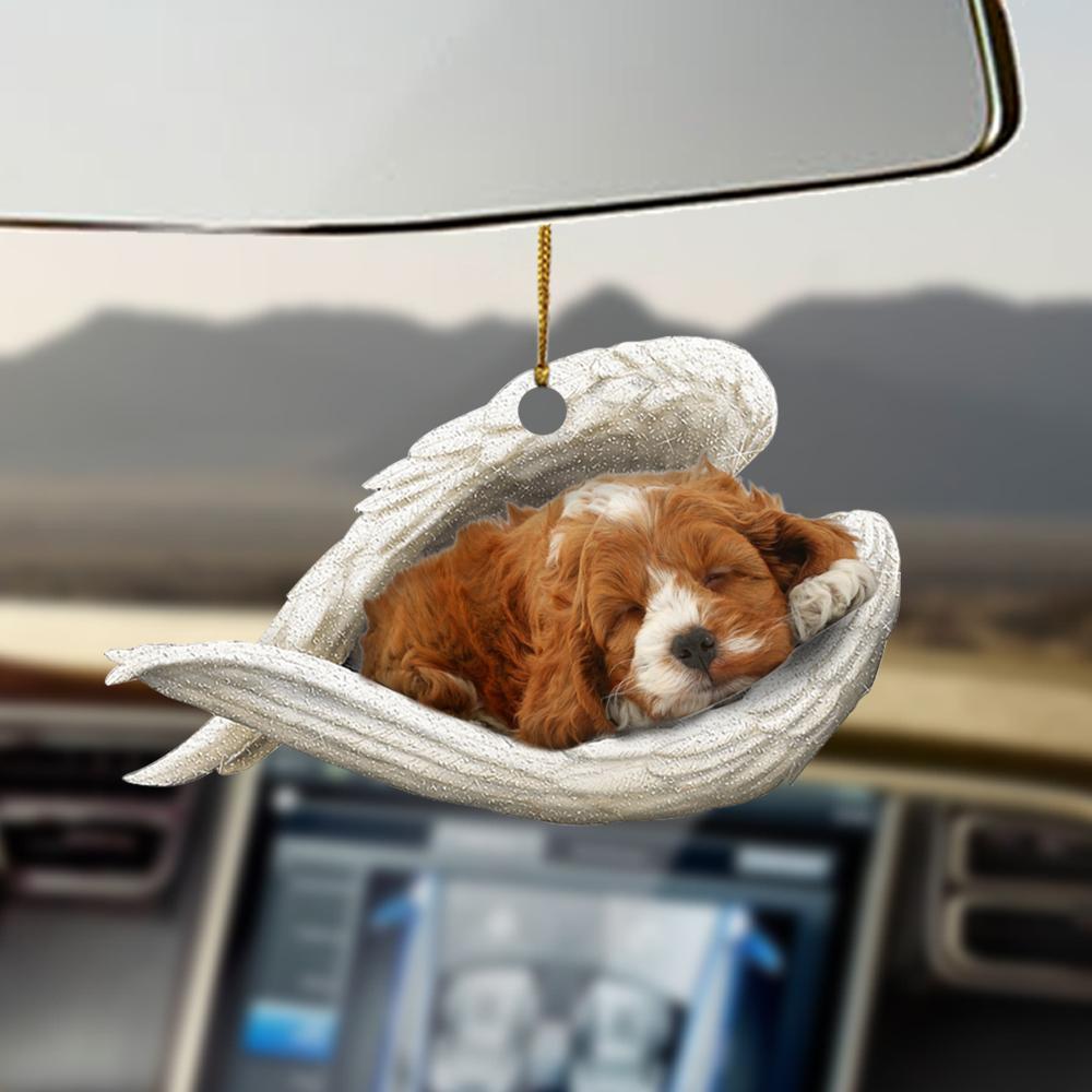 Godmerch- Ornaments- Cockapoo sleeping angel cockapoo lovers dog moms ornament, Dog Ornaments, Car Ornaments