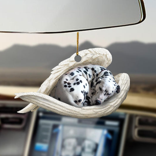 Godmerch- Ornaments- Dalmatian sleeping angel dalmatian lovers dog moms ornament, Dog Ornaments, Car Ornaments
