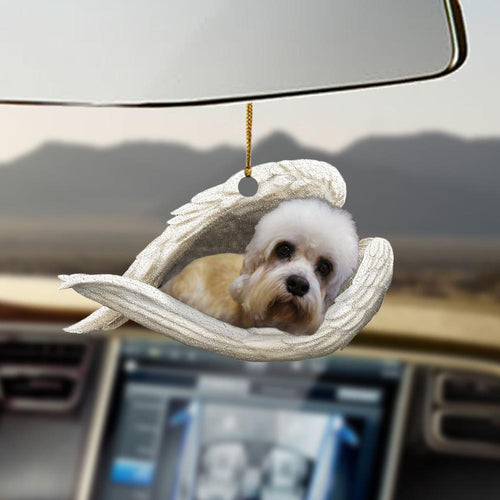 Godmerch- Ornaments- Dandie Dinmont Terrier sleeping angel Dandie Dinmont Terrier lovers dog moms ornament