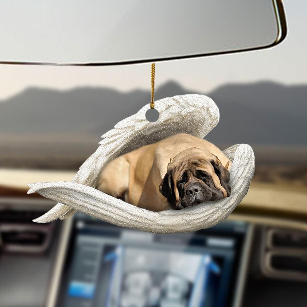 Godmerch- Ornaments- English Mastiff sleeping angel English Mastiff lovers ornament, Dog Ornaments, Car Ornaments