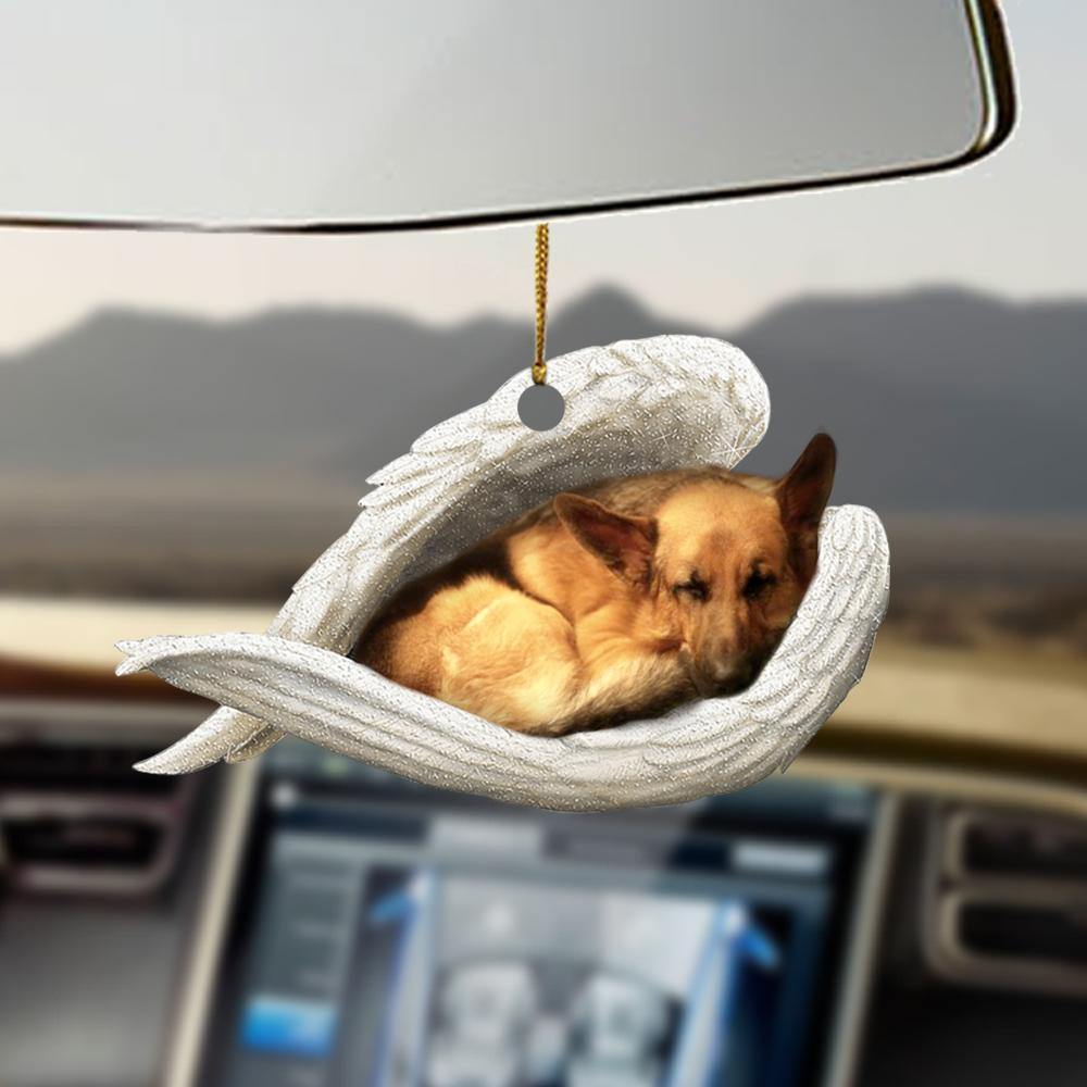 Godmerch- Ornaments- German shepherd sleeping angel german shepherd lovers dog lovers ornament