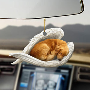Godmerch- Ornaments- Golden retriever sleeping angel golden retriever lovers dog lovers ornament