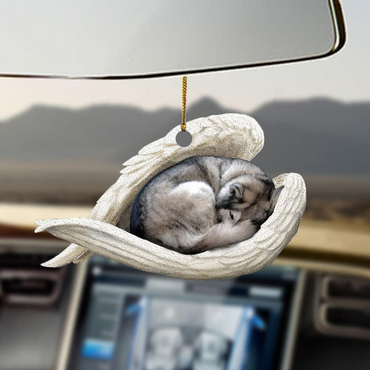 Godmerch- Ornaments- Siberian husky sleeping angel siberian husky lovers dog moms ornament