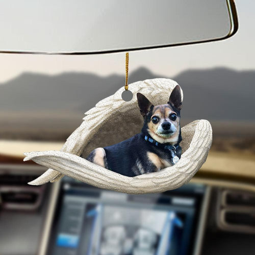 Godmerch- Ornaments- Tricolor chihuahua sleeping angel tricolor chihuahua lover dog lover ornament