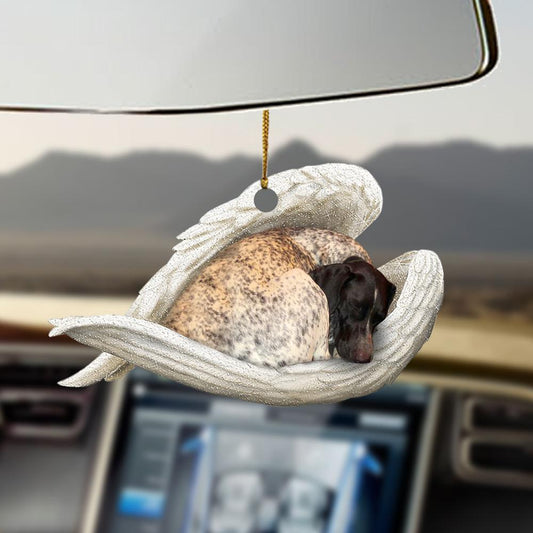Godmerch- Ornaments- GSP sleeping angel GSP lover dog lover ornament, Dog Ornaments, Car Ornaments